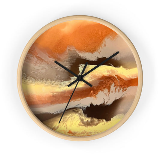 Wall Clock, Resin Painting